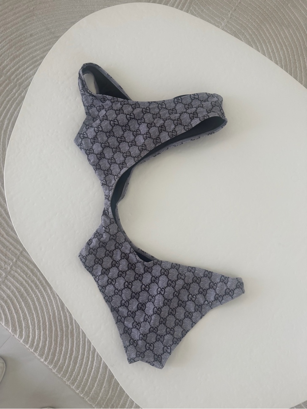 Gucci Gray Monogram Face Mask
